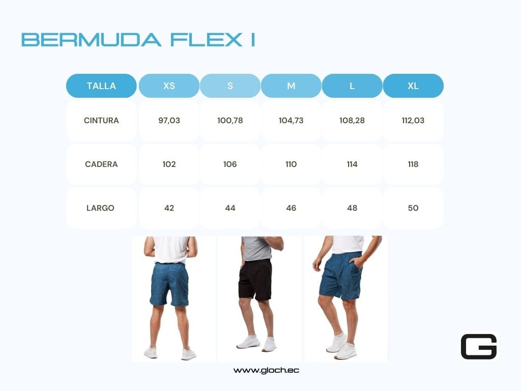 GLOCH Tabla de medidas BERMUDA FLEX I